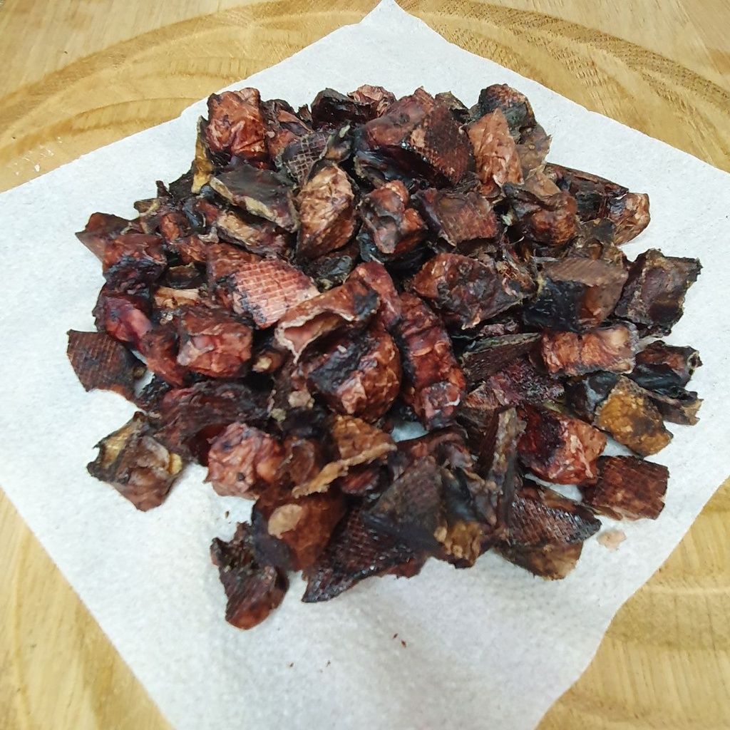 Легкое сушеное говяжье (кубики  2-3 см)